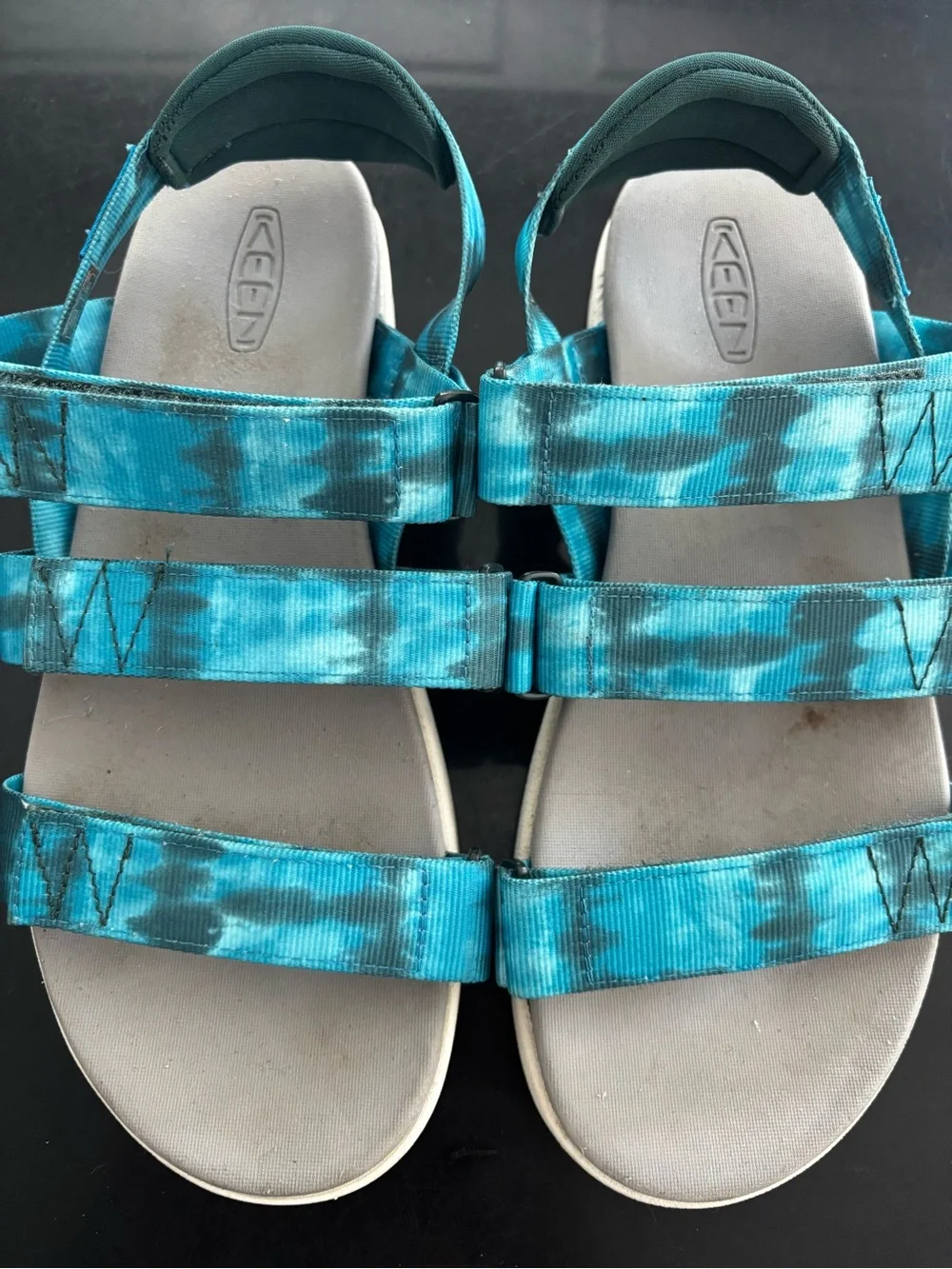 Keen Turquoise Tie-Dye Strap Sandals
